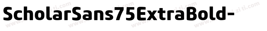 ScholarSans75ExtraBold字体转换