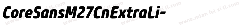 CoreSansM27CnExtraLi字体转换