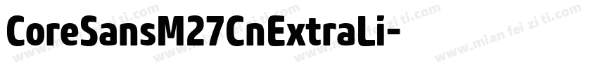 CoreSansM27CnExtraLi字体转换