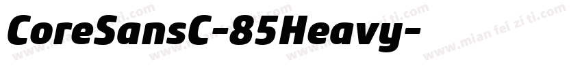 CoreSansC-85Heavy字体转换