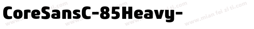 CoreSansC-85Heavy字体转换