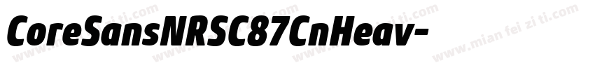 CoreSansNRSC87CnHeav字体转换