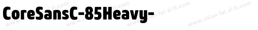 CoreSansC-85Heavy字体转换