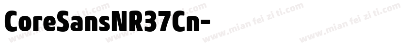 CoreSansNR37Cn字体转换