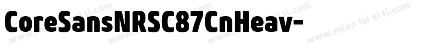CoreSansNRSC87CnHeav字体转换
