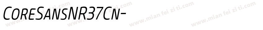 CoreSansNR37Cn字体转换