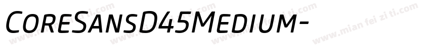 CoreSansD45Medium字体转换