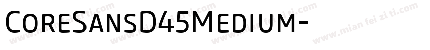 CoreSansD45Medium字体转换