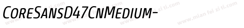 CoreSansD47CnMedium字体转换