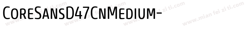 CoreSansD47CnMedium字体转换
