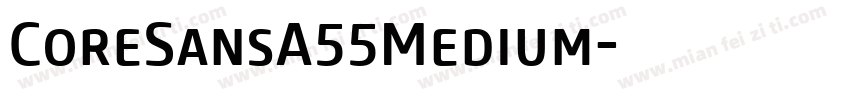 CoreSansA55Medium字体转换