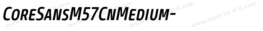 CoreSansM57CnMedium字体转换