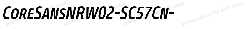 CoreSansNRW02-SC57Cn字体转换