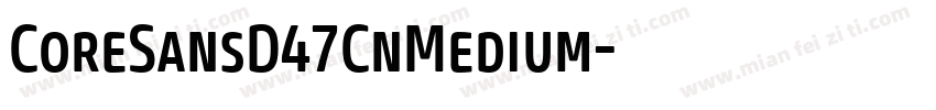 CoreSansD47CnMedium字体转换