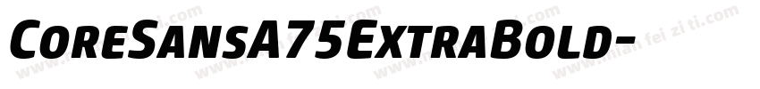 CoreSansA75ExtraBold字体转换