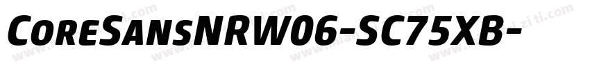 CoreSansNRW06-SC75XB字体转换