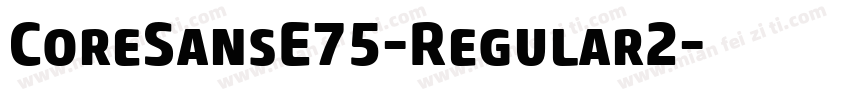 CoreSansE75-Regular2字体转换