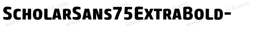 ScholarSans75ExtraBold字体转换