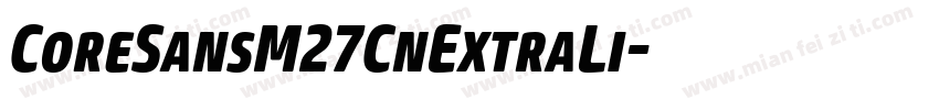 CoreSansM27CnExtraLi字体转换