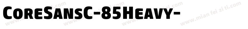 CoreSansC-85Heavy字体转换