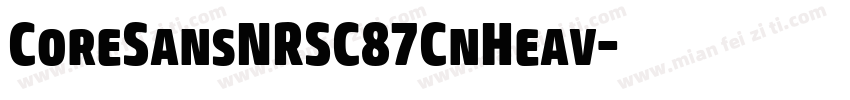 CoreSansNRSC87CnHeav字体转换