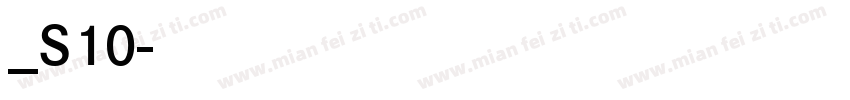 方正白斜_S10字体转换