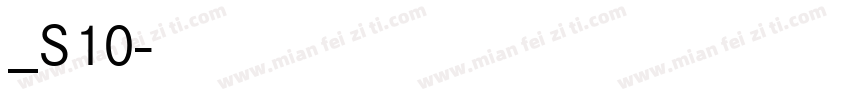 方正白斜_S10字体转换