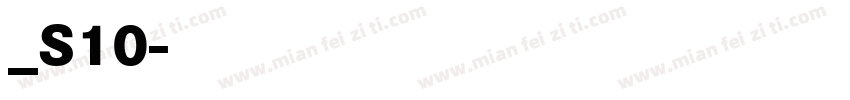 方正白斜_S10字体转换