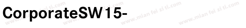 CorporateSW15字体转换