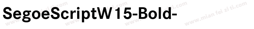 SegoeScriptW15-Bold字体转换
