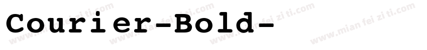 Courier-Bold字体转换