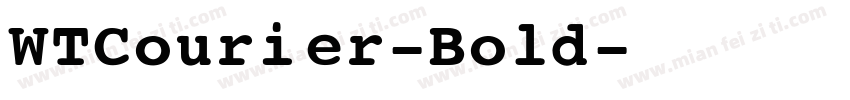 WTCourier-Bold字体转换