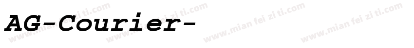 AG-Courier字体转换