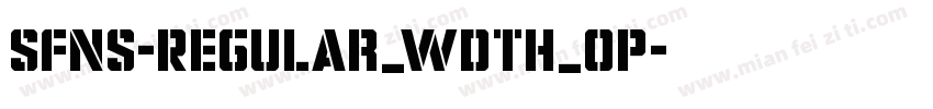 SFNS-Regular_wdth_op字体转换