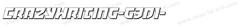 CrazyWriting-g3d1字体转换