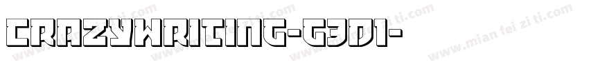 CrazyWriting-g3d1字体转换