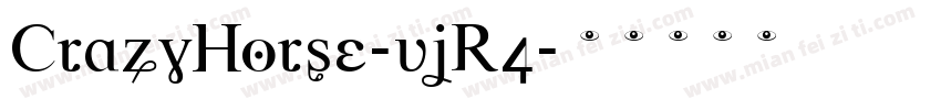 CrazyHorse-vjR4字体转换