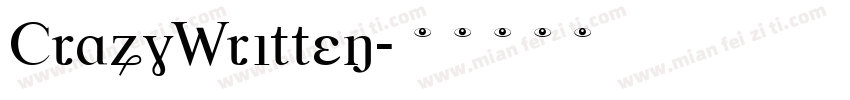 CrazyWritten字体转换