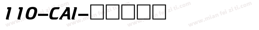 110-CAI字体转换
