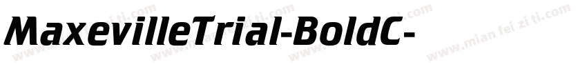 MaxevilleTrial-BoldC字体转换