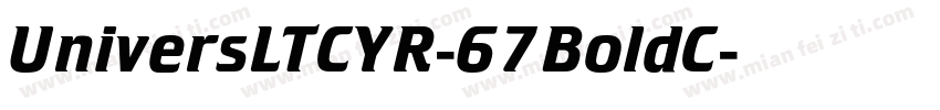 UniversLTCYR-67BoldC字体转换