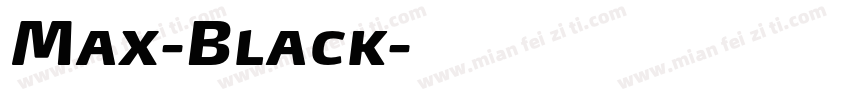Max-Black字体转换