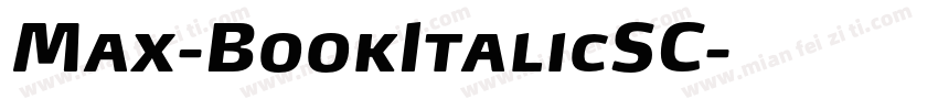 Max-BookItalicSC字体转换