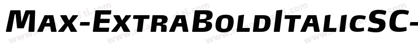 Max-ExtraBoldItalicSC字体转换