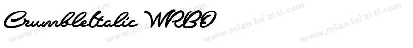 CrumbleItalic-WRBO字体转换