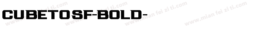CubeTosf-Bold字体转换