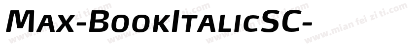 Max-BookItalicSC字体转换