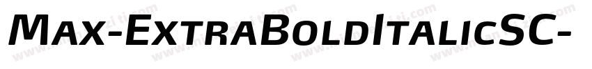 Max-ExtraBoldItalicSC字体转换