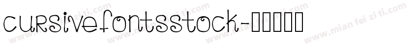 cursivefontsstock字体转换