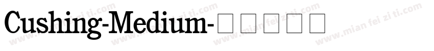 Cushing-Medium字体转换